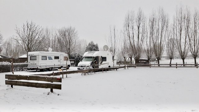 Winterplekken op camping DenTiel